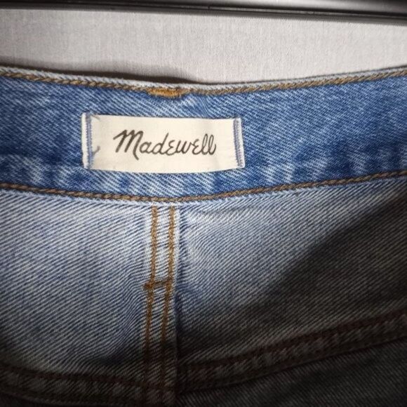 Madewell Denim Shorts Womens 28 Junior Relaxed Button Fly Distressed Casual Y2K - Picture 5 of 6